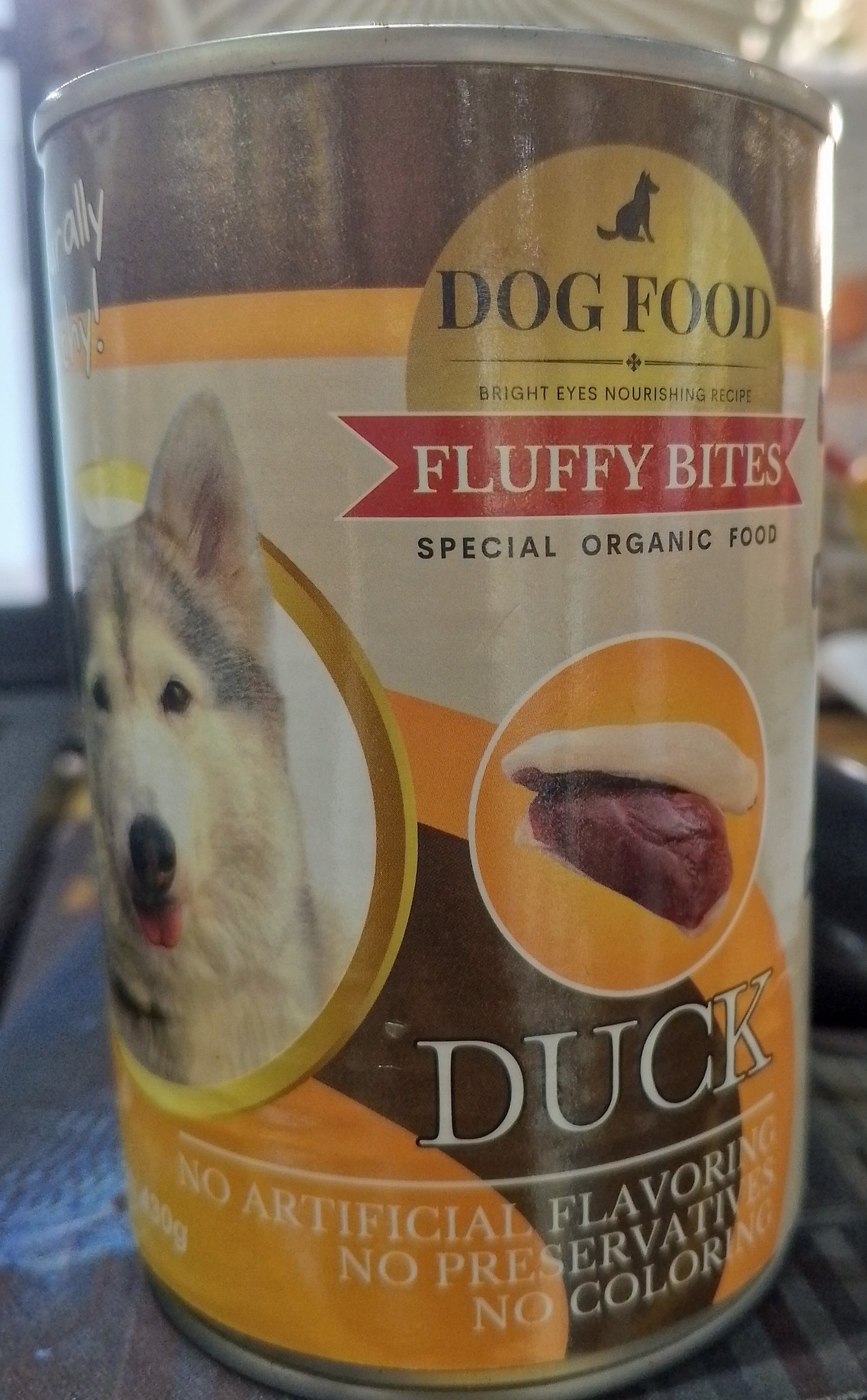Contaminated Fluffy Bites Dog Wet Food-DUCK