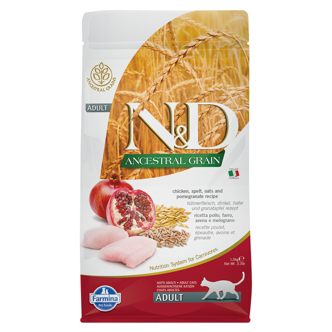 Farmina N&D Ancestral Grain Chicken & Pomegranate Adult Cat