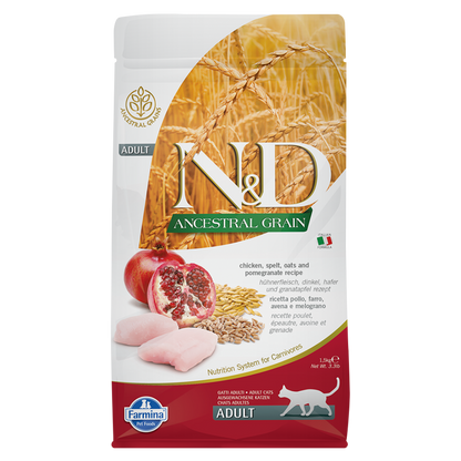 Farmina N&D Ancestral Grain Chicken & Pomegranate Adult Cat