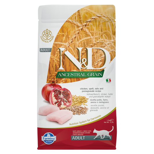 Farmina N&D Ancestral Grain Chicken & Pomegranate Adult Cat