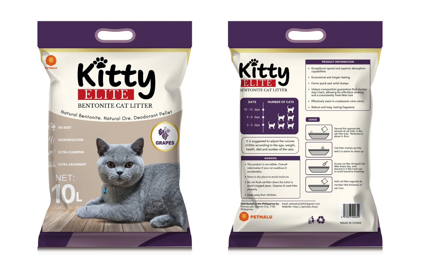 Kitty Elite Cat Litter Sand 10L